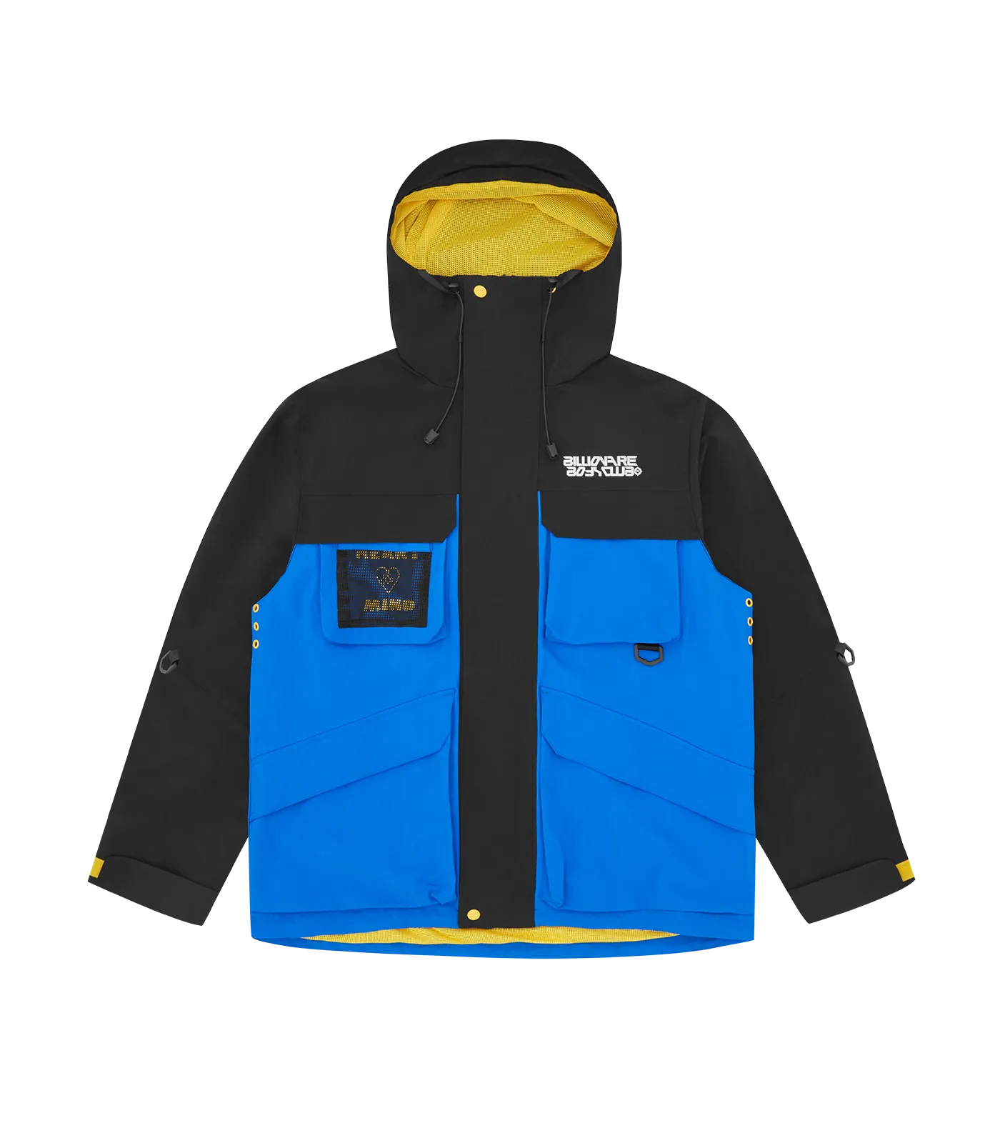 MULTI POCKET TECH JACKET - BLACK/BLUE