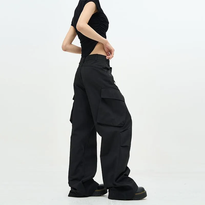 Multi Slant Pocket Loose Pants