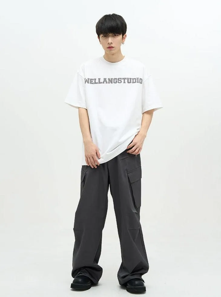 Multi Slant Pocket Loose Pants