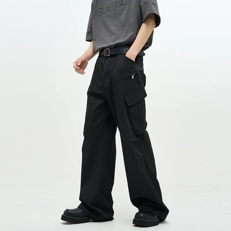 Multi Slant Pocket Loose Pants