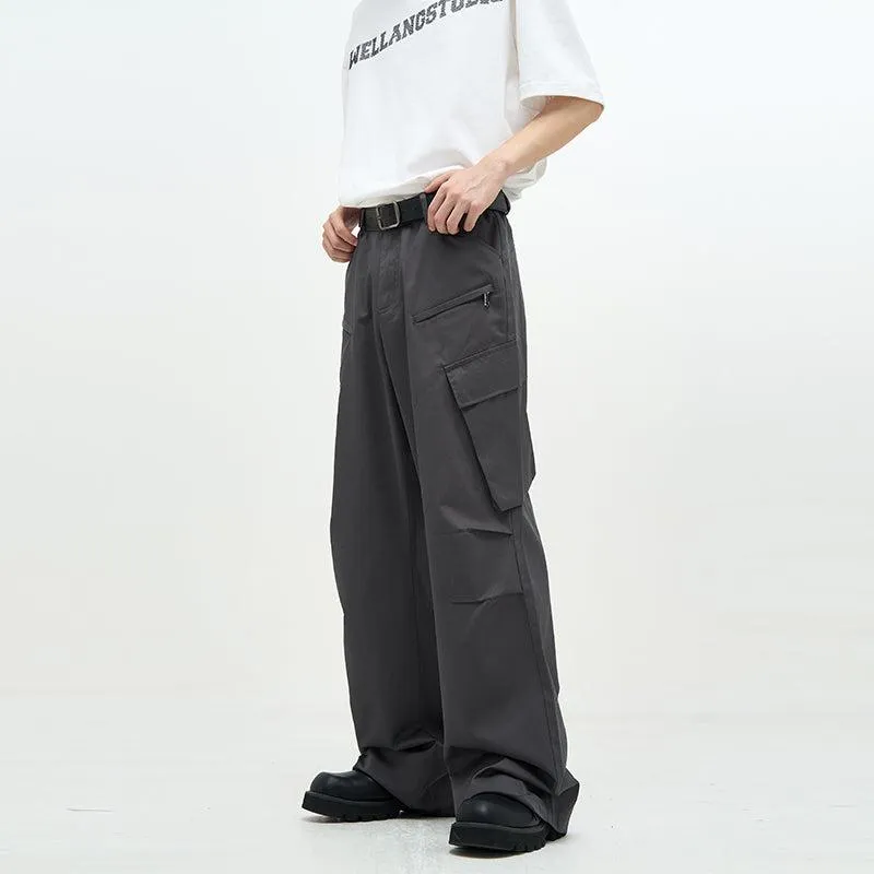 Multi Slant Pocket Loose Pants