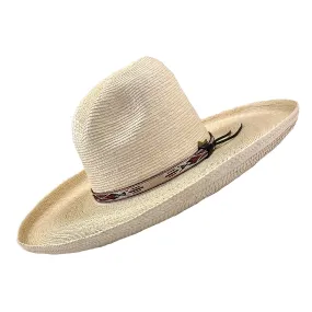 Palm Straw Big Gus Western Cowboy Hat