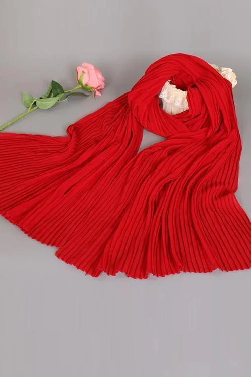 Pleated Chiffon Kerchief