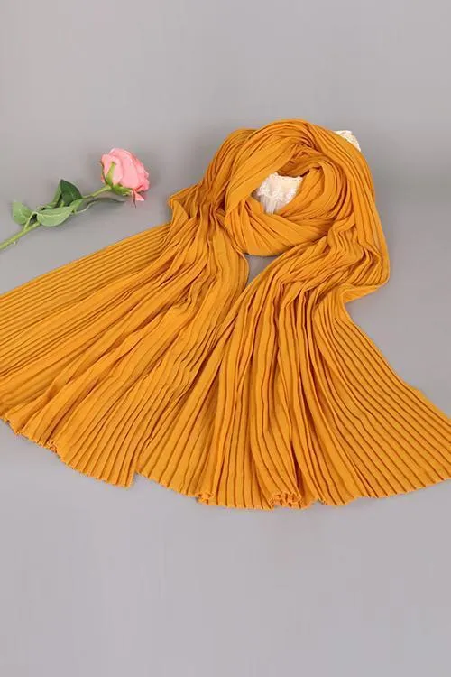 Pleated Chiffon Kerchief