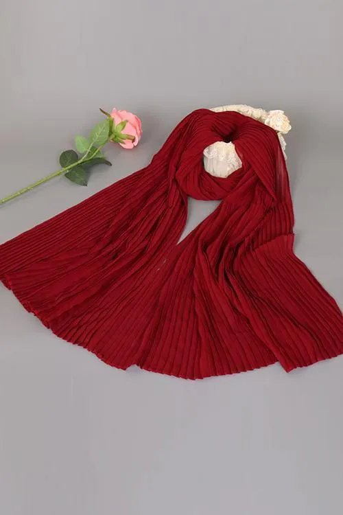 Pleated Chiffon Kerchief