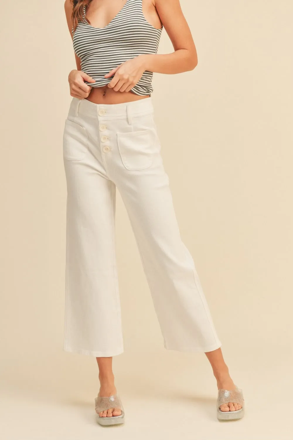 Pocket Trouser White