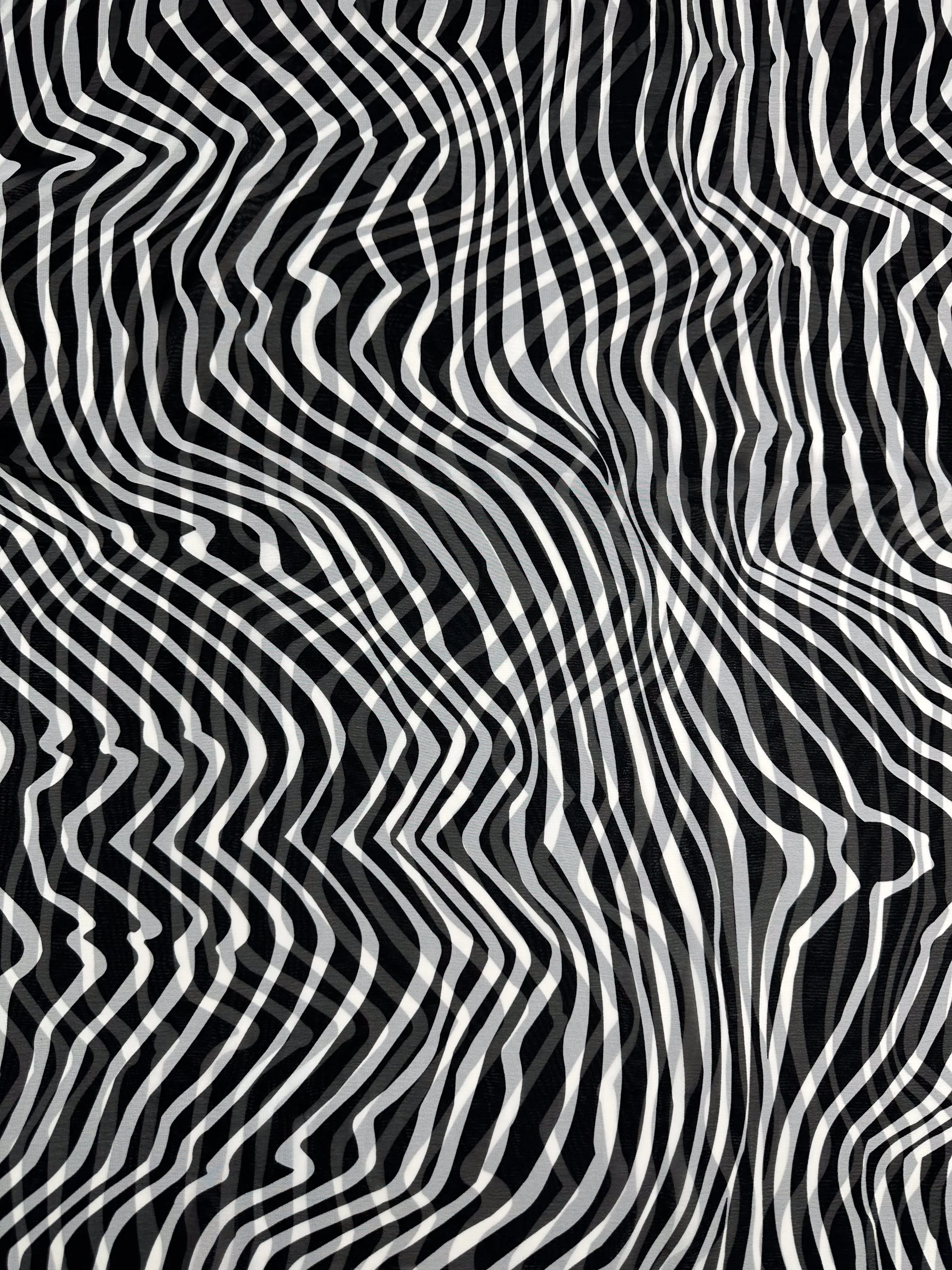 Printed Chiffon - Zebraic - 150cm