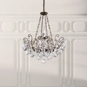 Renaissance 8 Light Heirloom Bronze Chandelier with Heritage Crystal