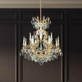 Renaissance French Gold Chandelier with Heritage Crystal