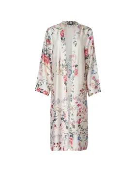 Romance White Floral Kimono