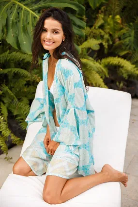 SHU-SHI Women's Sheer Kimono Cardigan Cover-Up | Loose Open Front Beach Kimono