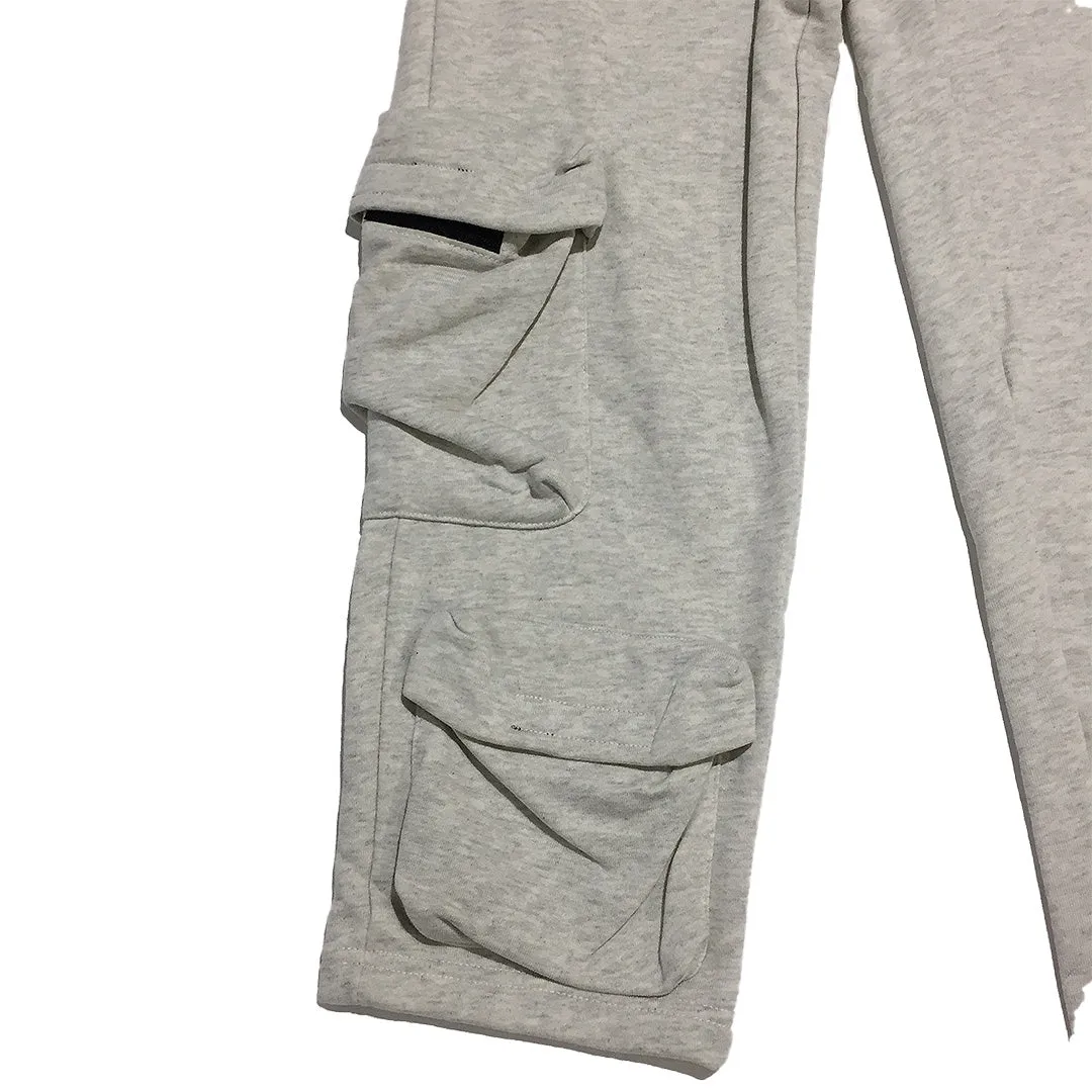 Slash Youth Grey Multi Pockets Sweat Pants