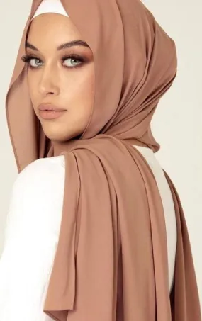 Solid Color Muslim Chiffon Scarf Hijab Headband for Women