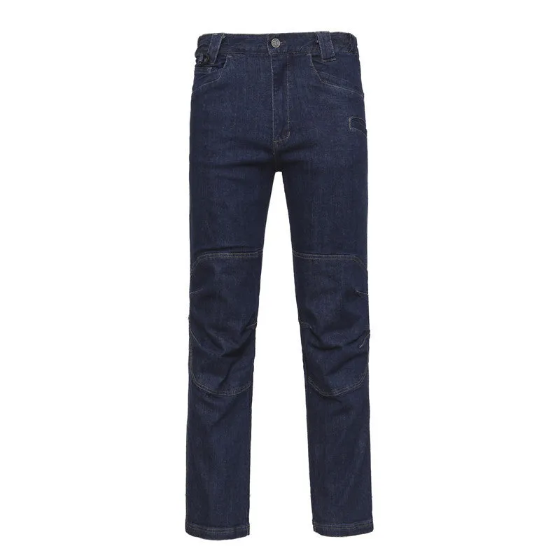 Straight Multi-pocket Stretch Slim Jeans