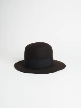 Traveller "EB" Felt Hat in Chocolate