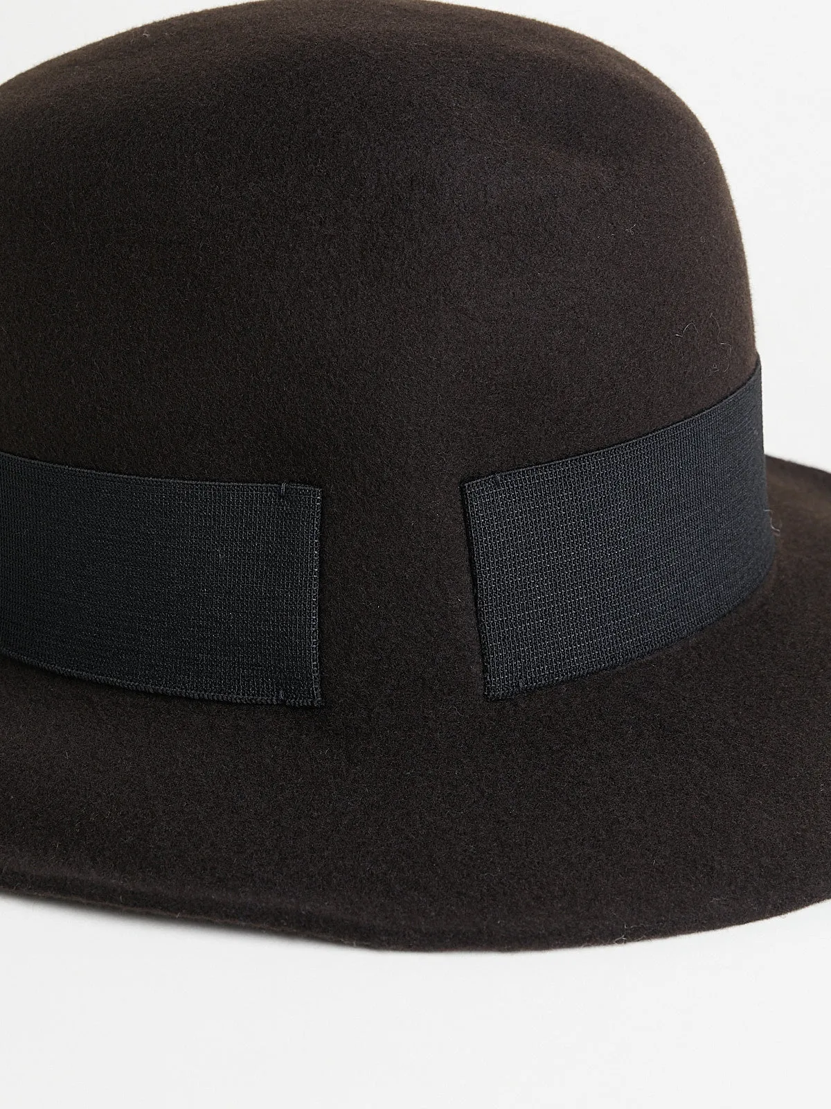 Traveller "EB" Felt Hat in Chocolate