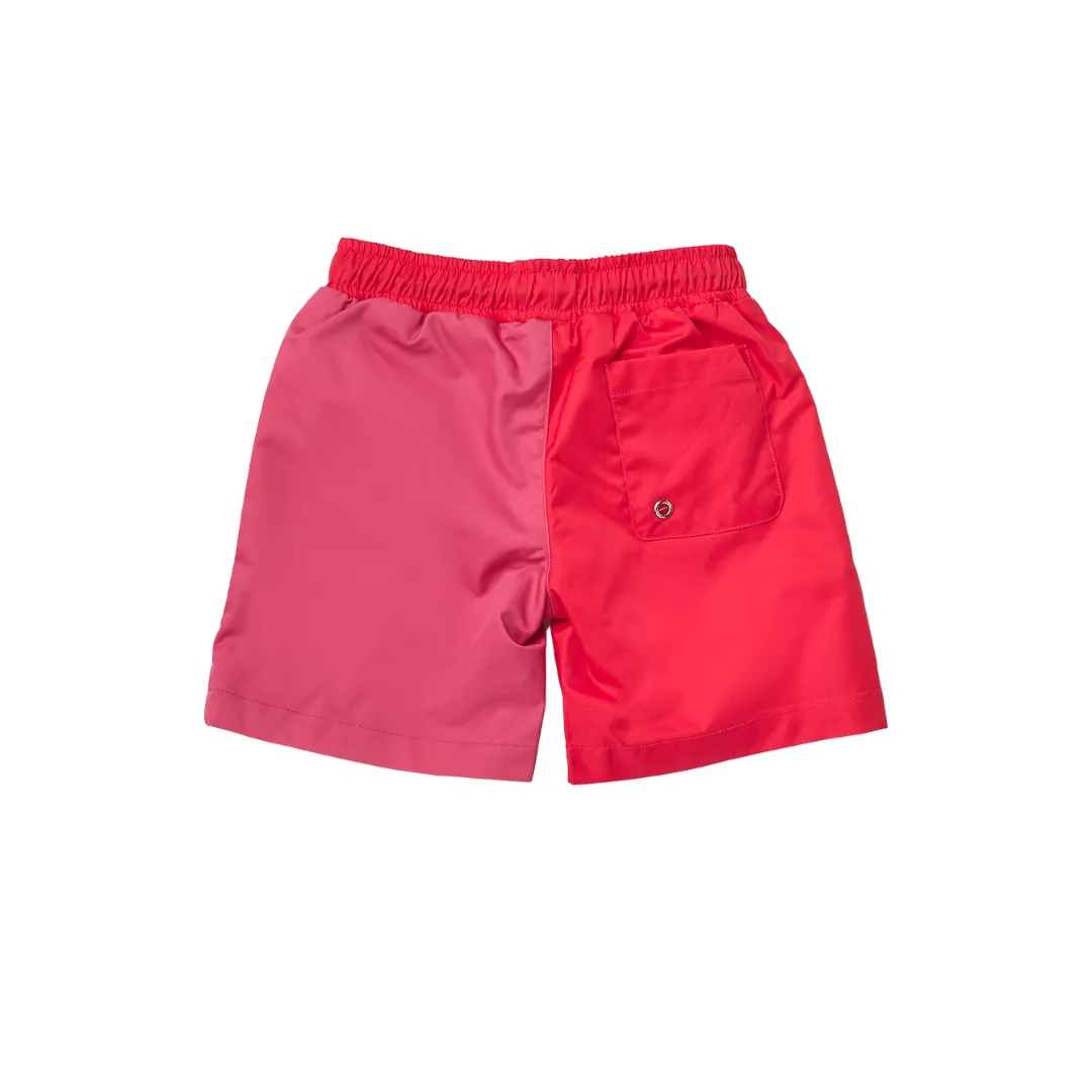 Tyoub Kids Board Shorts Recycled Material Red | Pink