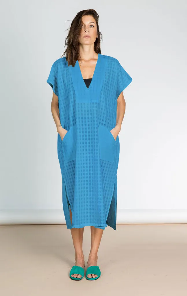 V-Neck Short Sleeve Beach Kaftan Cover Up for Women