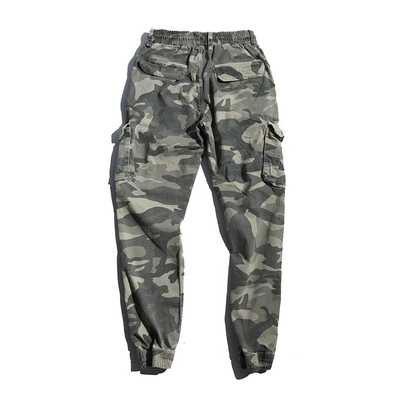 West Louis™ Multi-Pocket Color Camo Jogging Pants