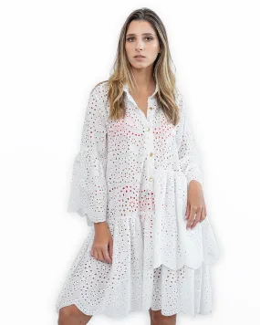 White Lace Beachwear Robe