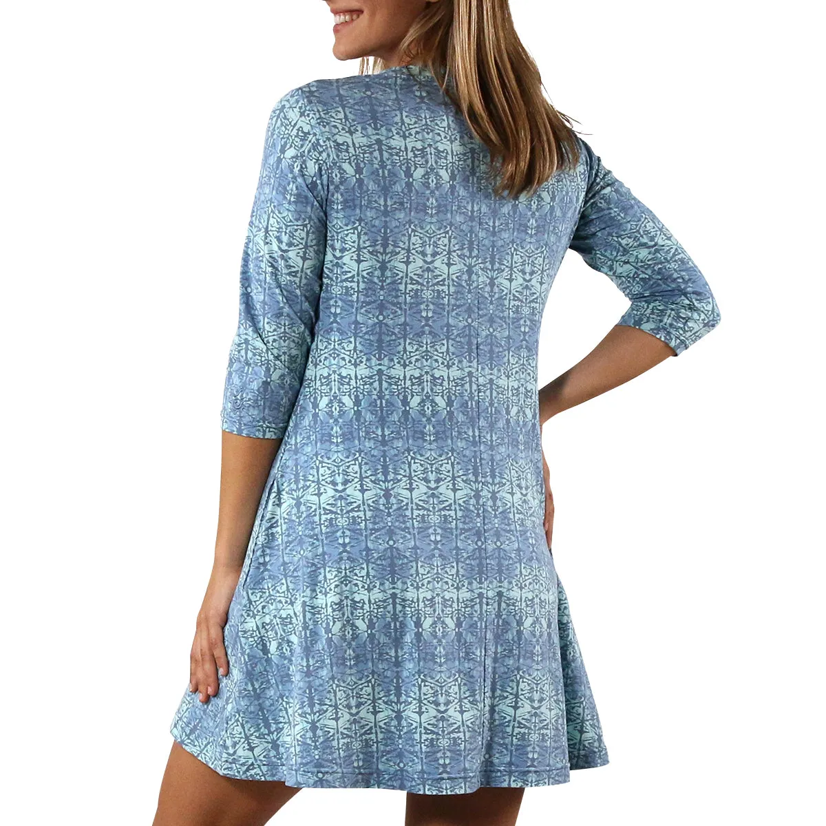 Women's 3/4 Sleeve Swing Dress