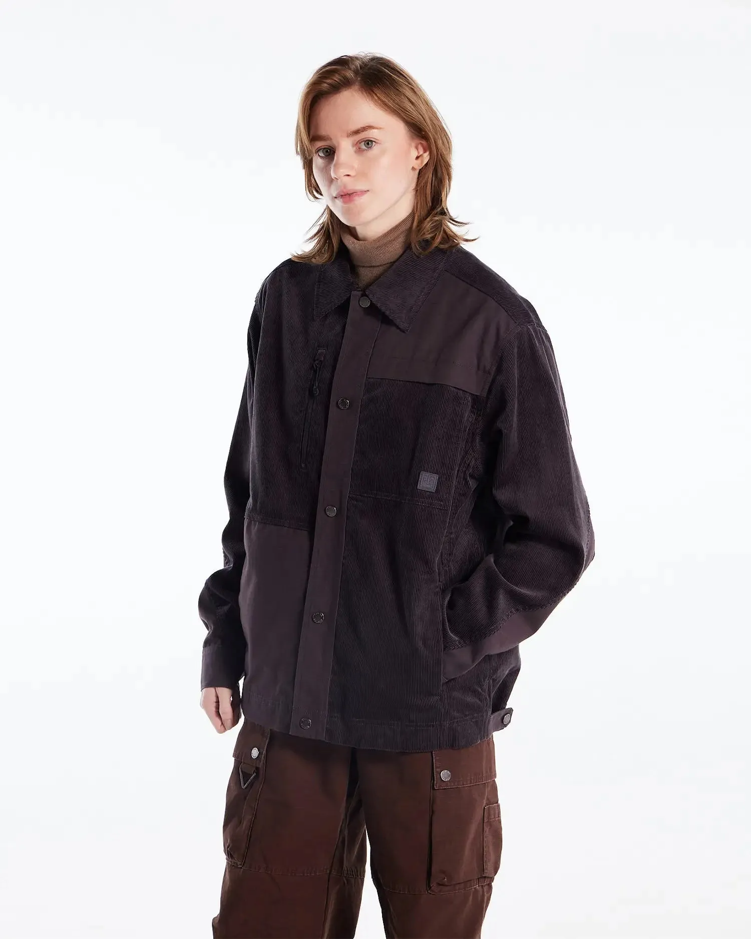 Women's Durable Mix-Fabric Chore Jacket